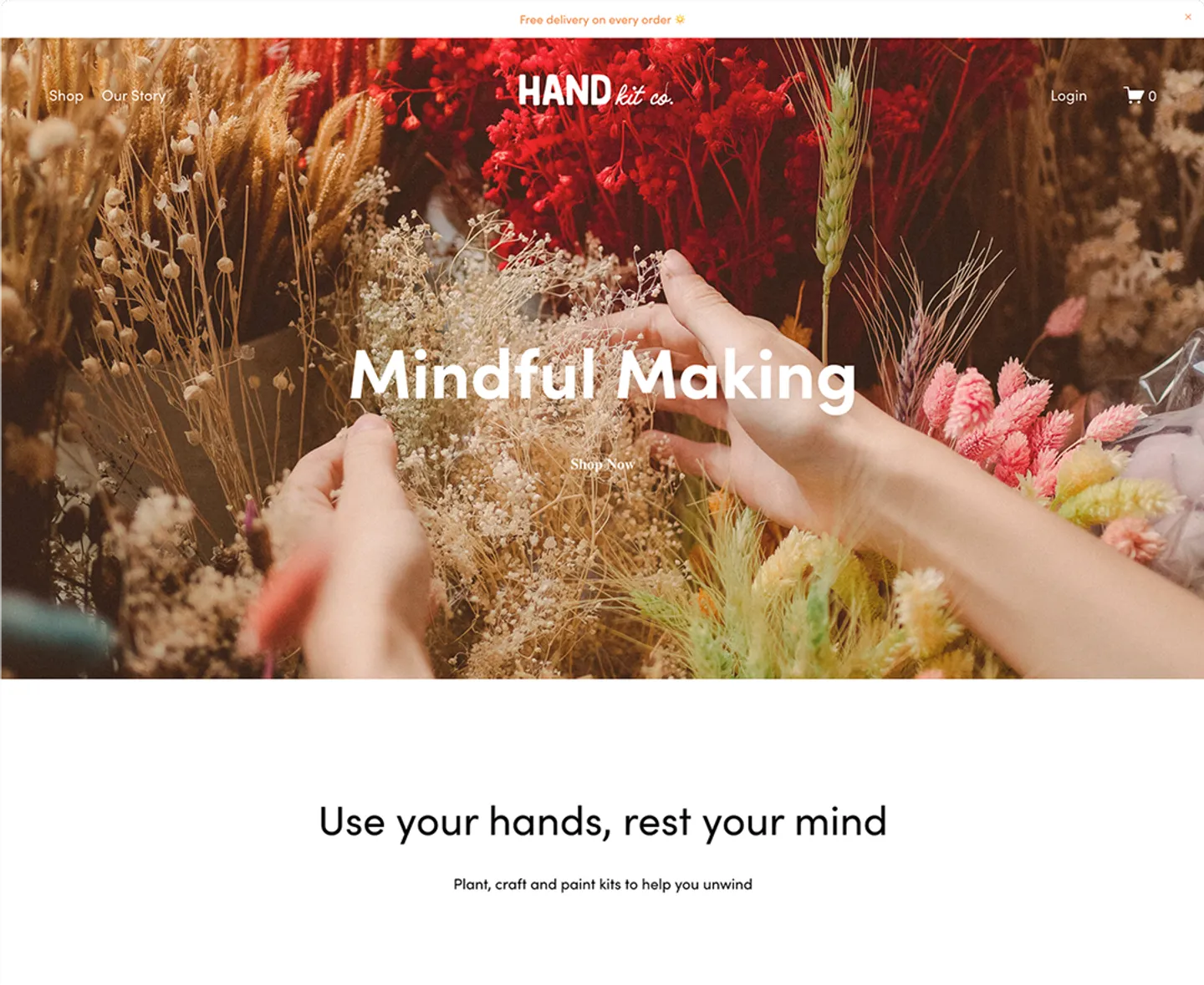 Mindful Art Kits Website