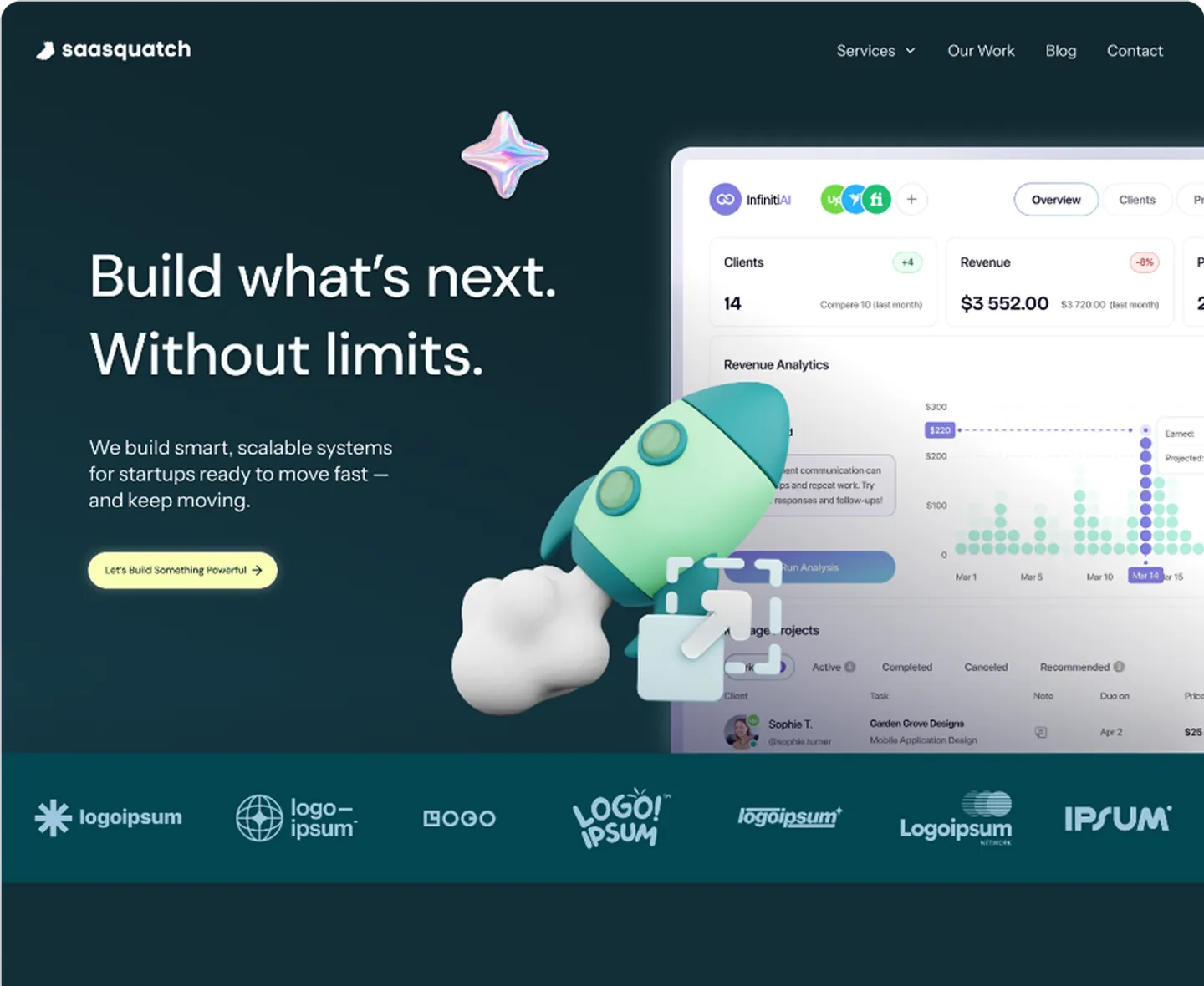 SaaS Tech Development Website